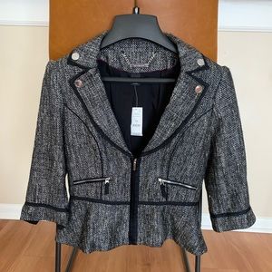 WHBM tweed peplum jacket